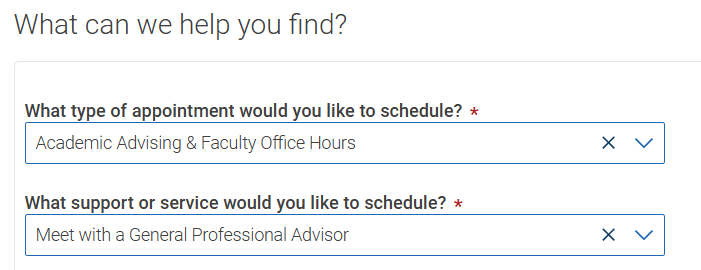 meet with general advisor