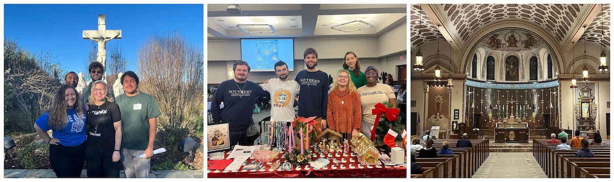 Collage of students from the catholic ministry