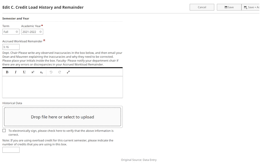 A screenshot of the Digital Measures site illustrating the step above