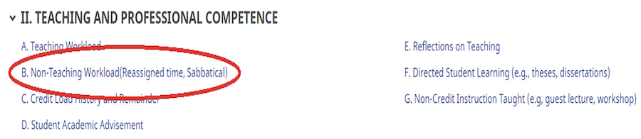 A screenshot of the Digital Measures site illustrating the step above