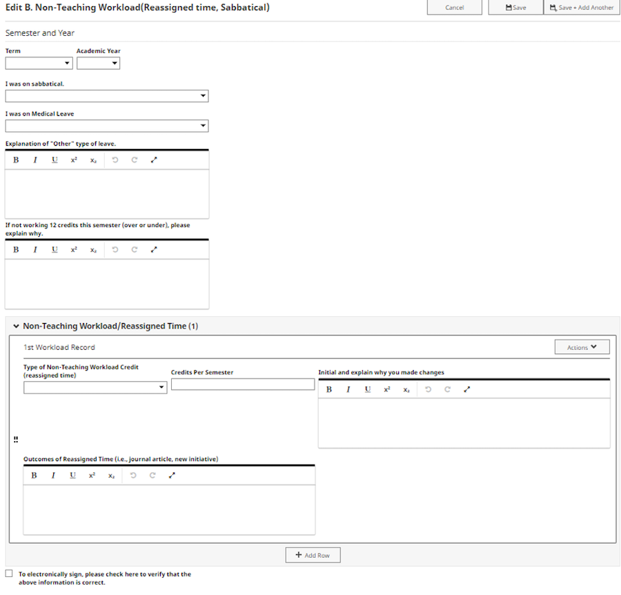 A screenshot of the Digital Measures site illustrating the step above