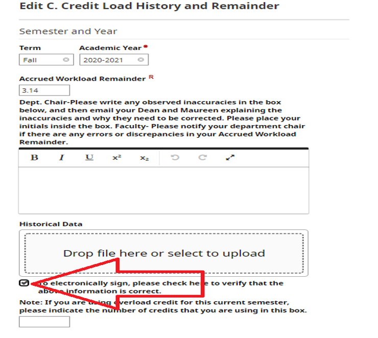 A screenshot of the Digital Measures site illustrating the step above
