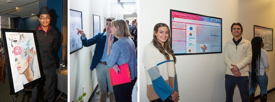 College of students at a FYRE event presentation