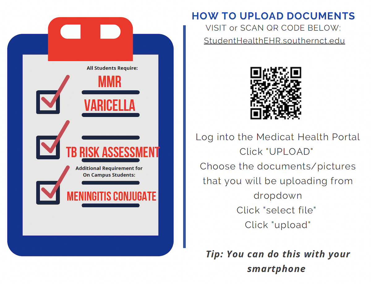 A QR Code to upload a document