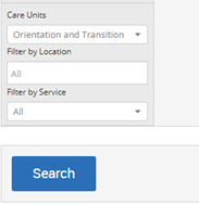Screenshot of activity filters for the availability report.