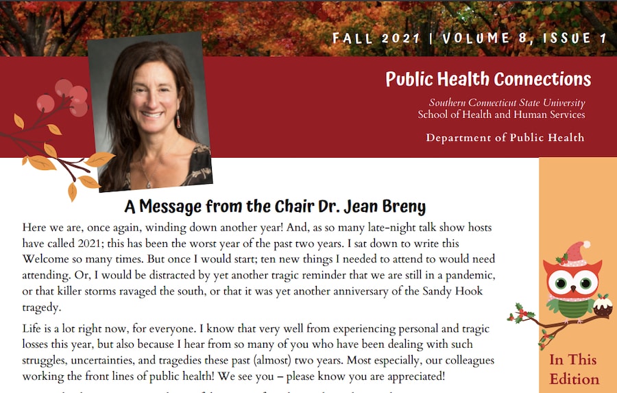 Preview of the Public Health newsletter