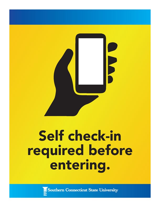 Self check-in required before entering