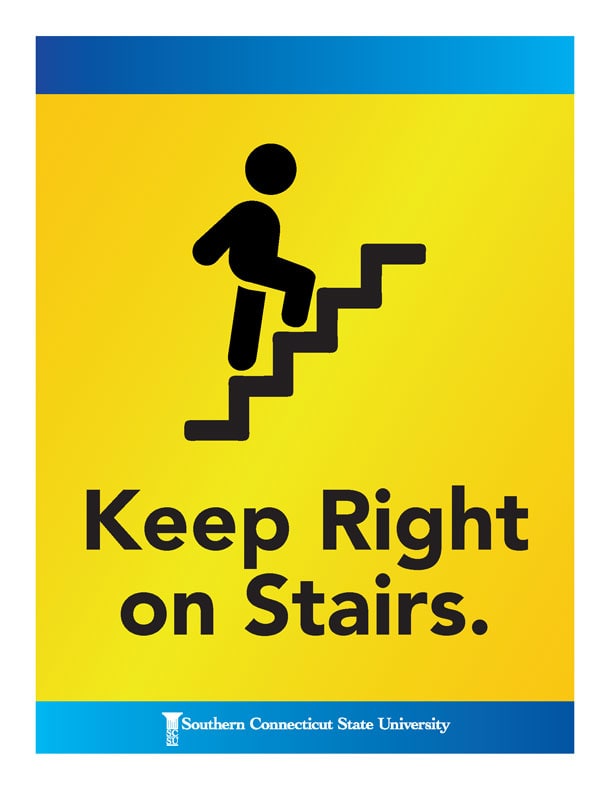 Keep Right on Stairs