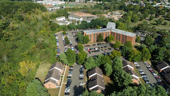 Sky view of Southerns Dorms and Appartments