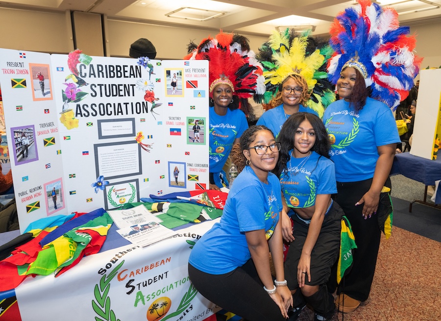 Caribbean Student Association booth at the Involvement Fair