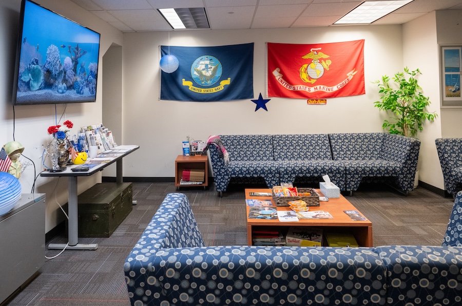 Veterans Center lounge area