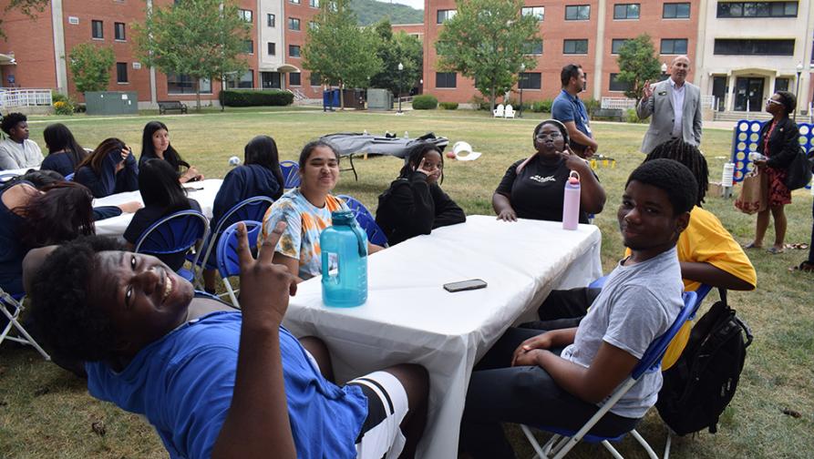 ConnCap Students getting some collage experience at SCSU