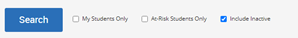 Screenshot of include inactive button.