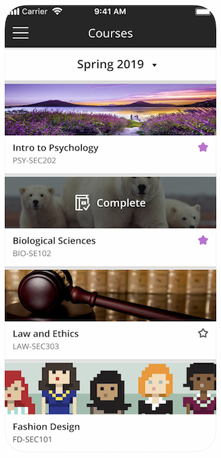 Blackboard Course List