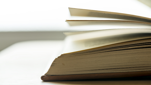 Closeup of a book