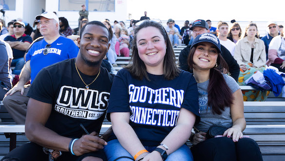 Attendees at homecoming